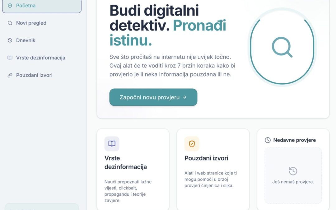 FactCheck Junior – pametna aplikacija za provjeru informacija